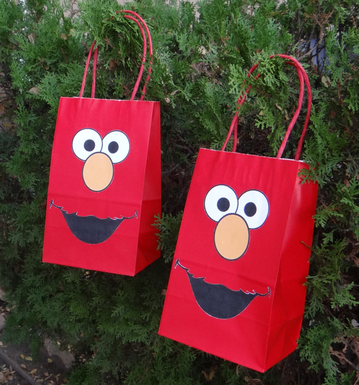 Birthday Party Gift Bags
 12 Elmo Birthday Party Favor Bags
