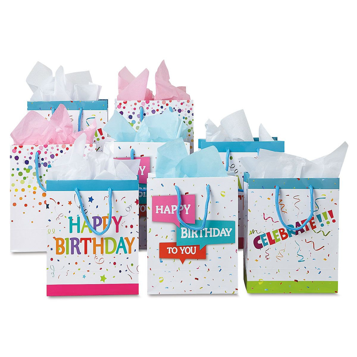 Birthday Party Gift Bags
 Birthday Confetti Gift Bags