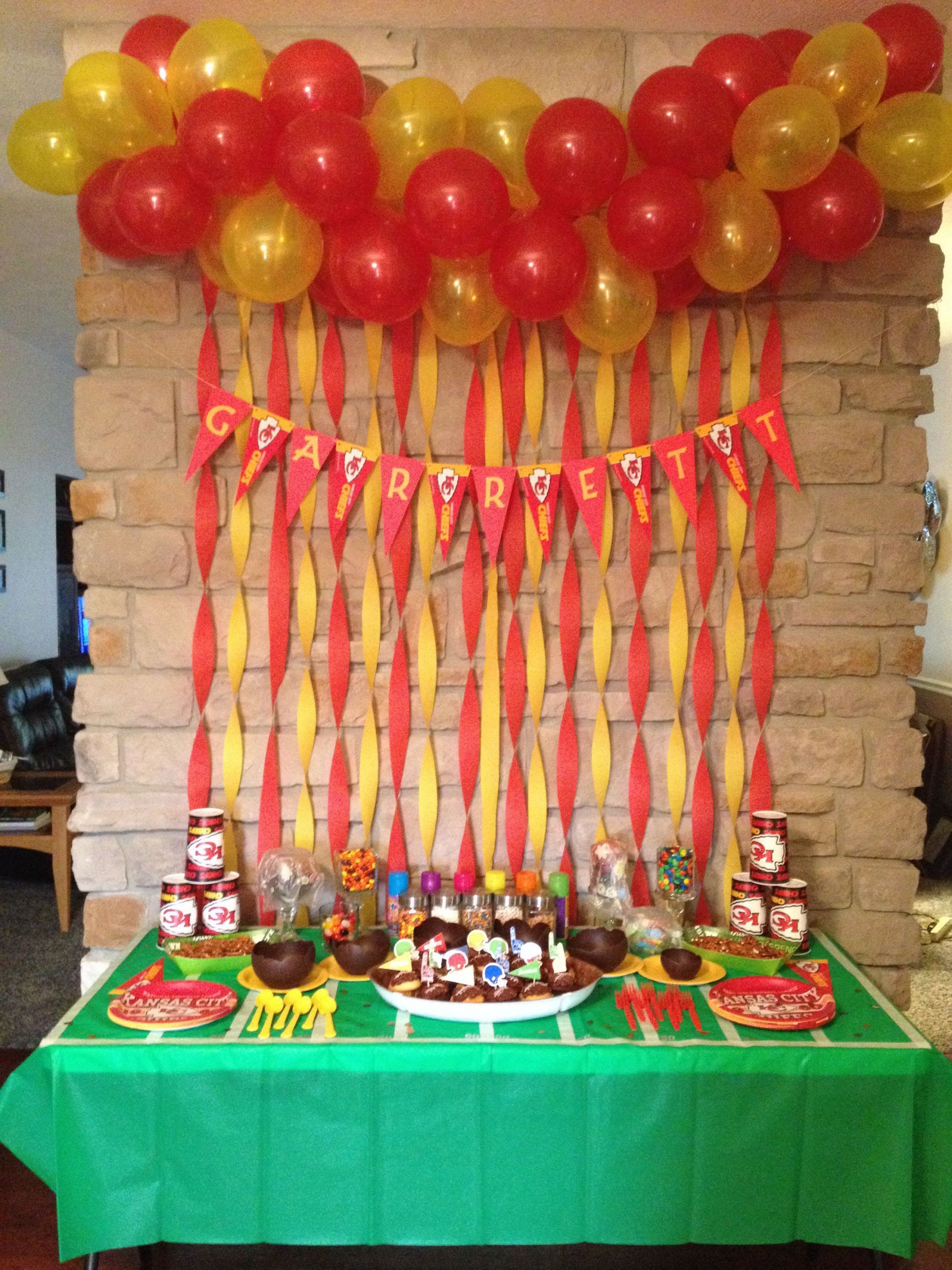 Birthday Party Ideas Kansas City
 Kansas City Chiefs birthday party