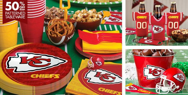 Birthday Party Ideas Kansas City
 NFL Kansas City Chiefs Party Supplies Party City