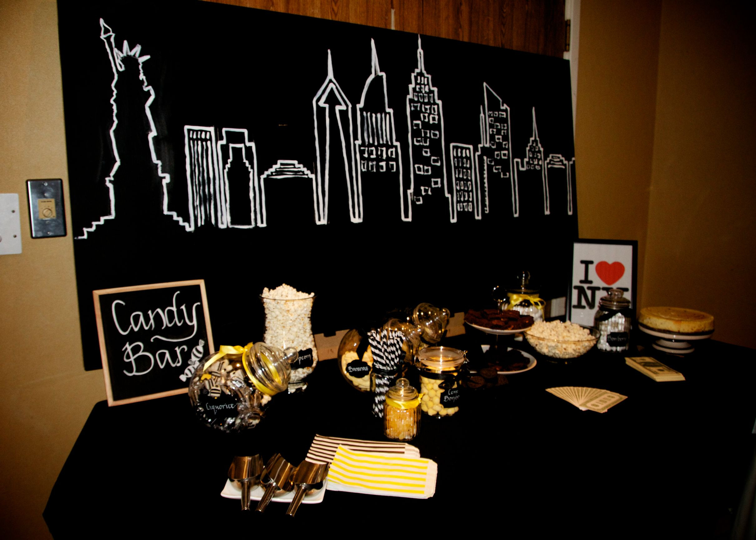 Birthday Party Ideas Nyc
 NYC Theme party candy bar