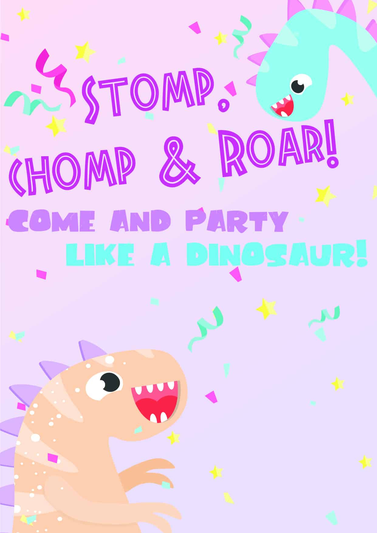 Birthday Party Invitations Online
 Dinosaur Birthday Invitations Free Printable Party