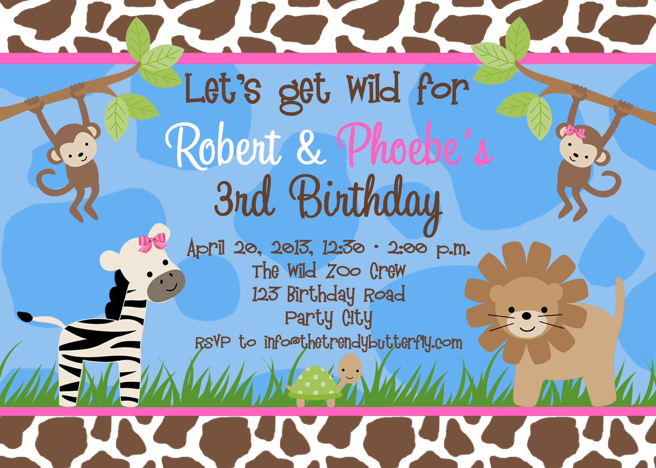 Birthday Party Invitations Online
 Free Birthday Party Invitation Templates