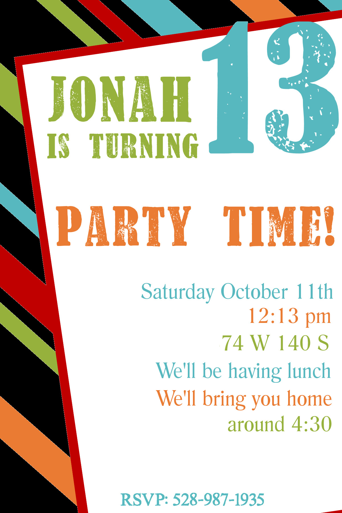 Birthday Party Invitations Template
 Free Printable Birthday Invitation Templates