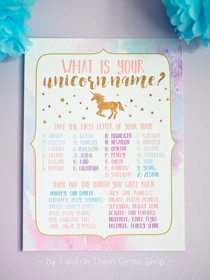 Birthday Party Names
 The 19 BEST Unicorn Party Items Plus A Giveaway I Watch