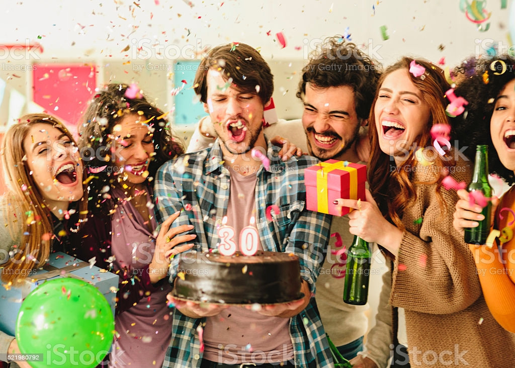 Birthday Party Photography
 30 Year Birthday Party Stock Download Image Now