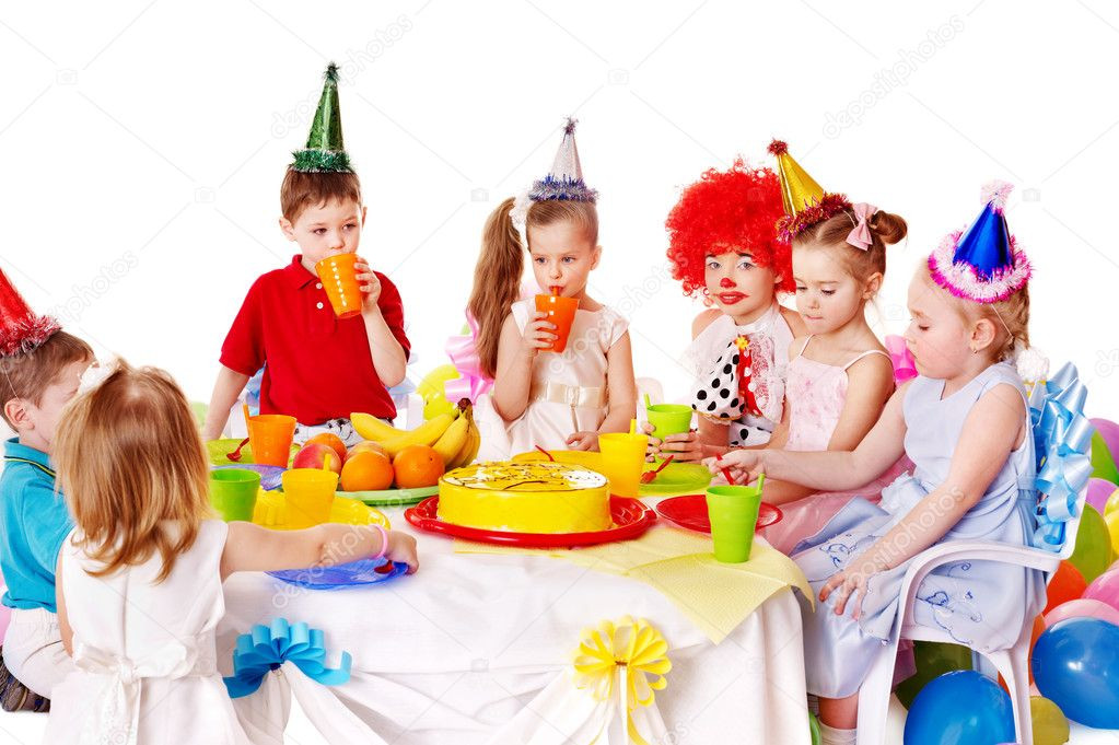 Birthday Party Photography
 Child birthday party — Stock © poznyakov