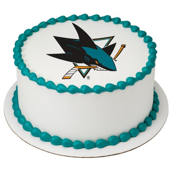 Birthday Party Places San Jose
 NHL San Jose Sharks Team Edible Cake Topper Image – A