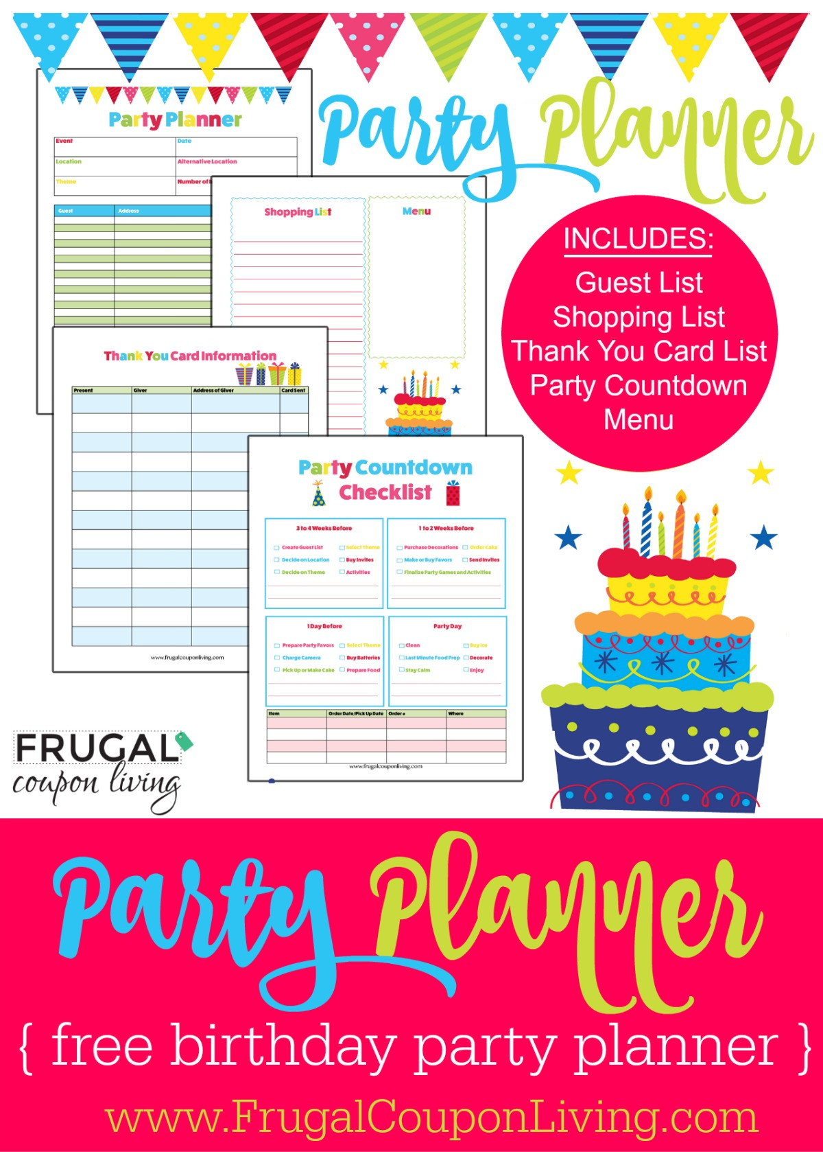 Birthday Party Planner
 FREE Birthday Party Planner