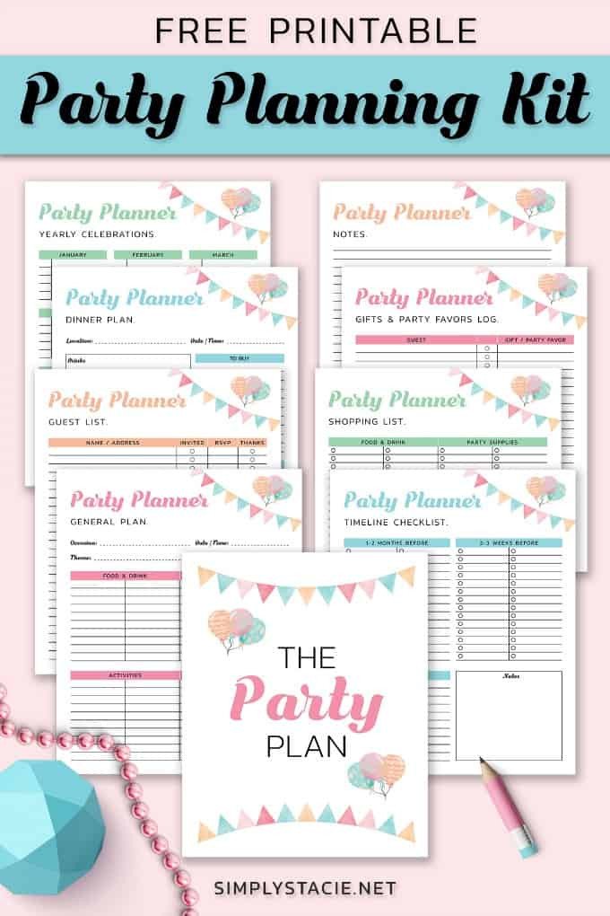 Birthday Party Planner
 9 Free Party Planning Printables to Keep You Organized