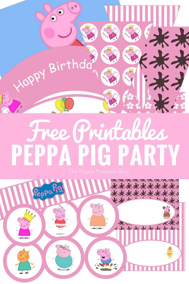 Birthday Party Printables
 Peppa Pig Party Printables Fun Party Ideas The Purple