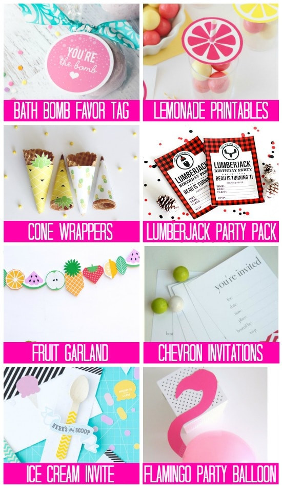 Birthday Party Printables
 101 Free Birthday Printables