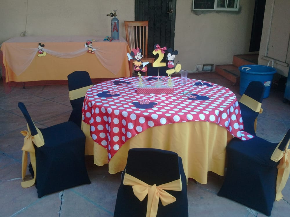 Birthday Party Rental Ideas
 minnie mouse theme birthday party table set up decoration