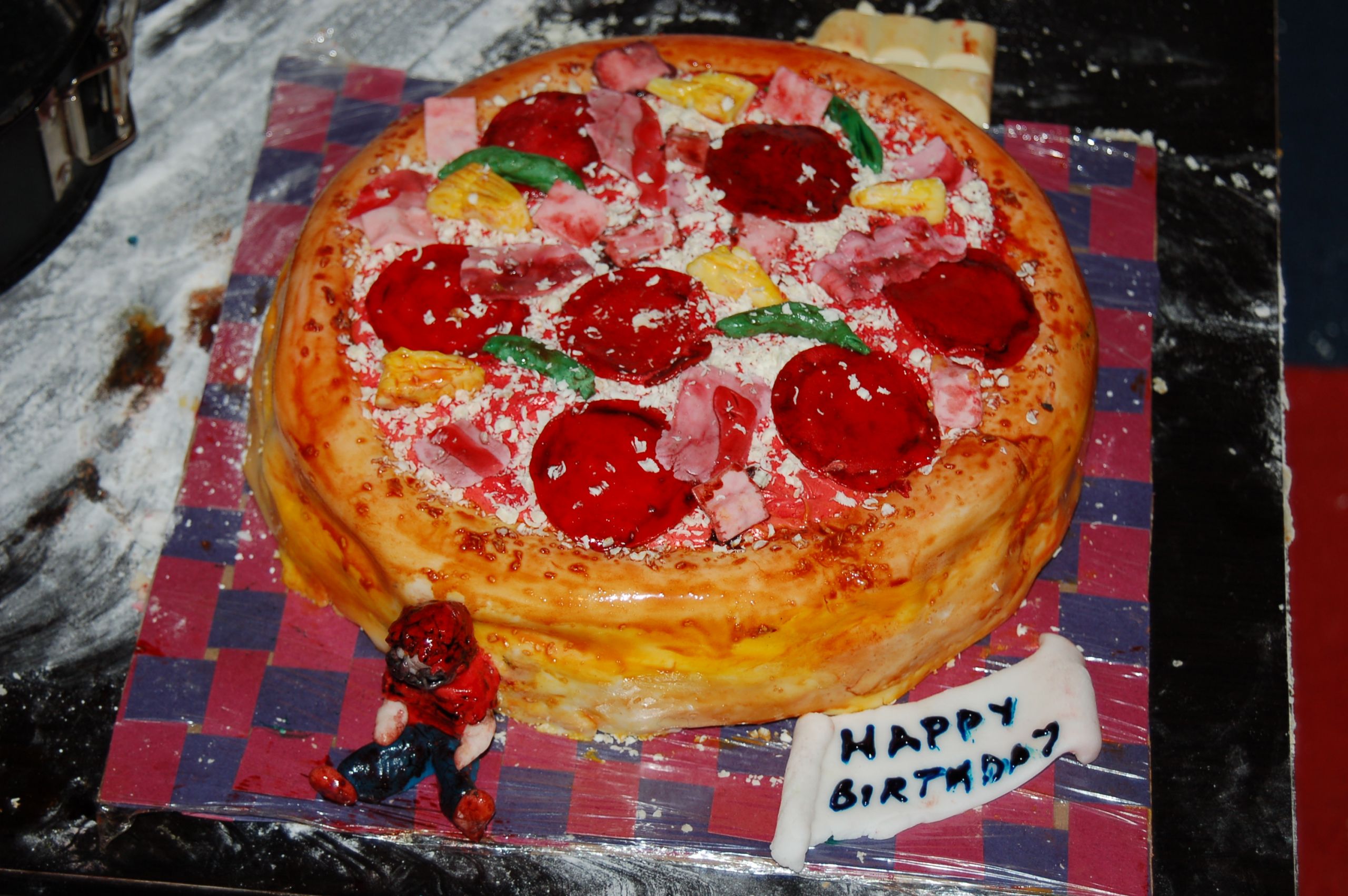 Birthday Pizza Cake
 Pizza Cake literally