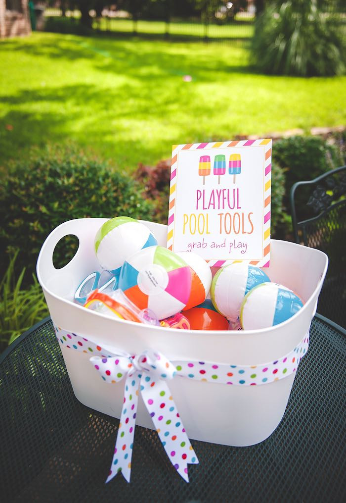 Birthday Pool Party Ideas
 Kara s Party Ideas Birthday Popsicle Pool Party