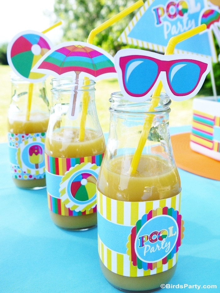 Birthday Pool Party Ideas
 Pool Party Ideas & Kids Summer Printables Party Ideas