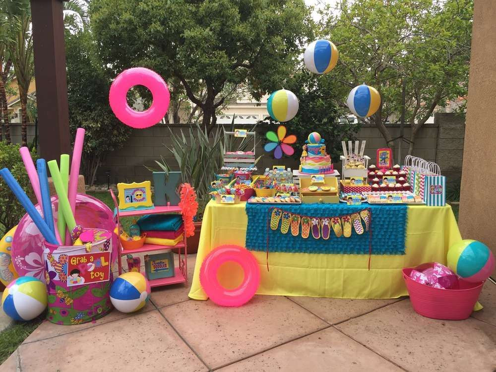 Birthday Pool Party Ideas
 Swimming Pool Summer Party Summer Party Ideas