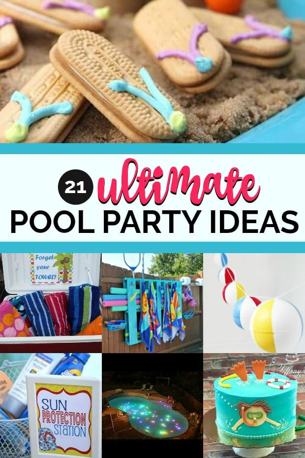 Birthday Pool Party Ideas
 A Boy s Shark Themed Pool Party Spaceships and Laser Beams