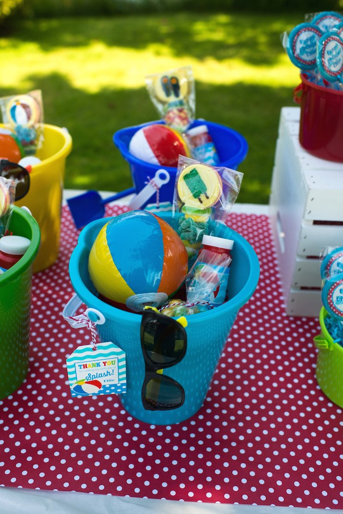 Birthday Pool Party Ideas
 Kara s Party Ideas Colorful Pool themed birthday party via