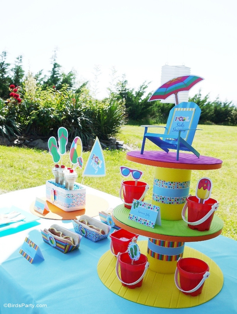 Birthday Pool Party Ideas
 Pool Party Ideas & Kids Summer Printables Party Ideas