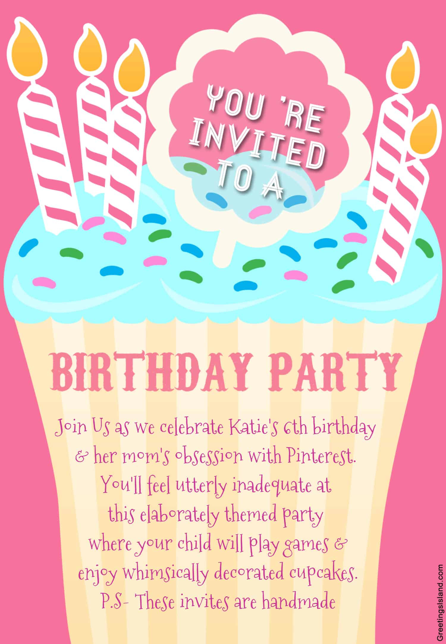 Birthday Printable Invitations
 Honest Birthday Party Invitations