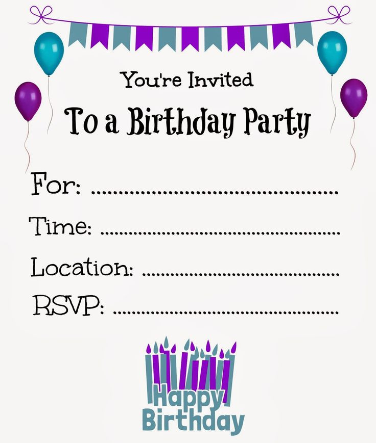 Birthday Printable Invitations
 Free Printable Birthday Invitations line – FREE