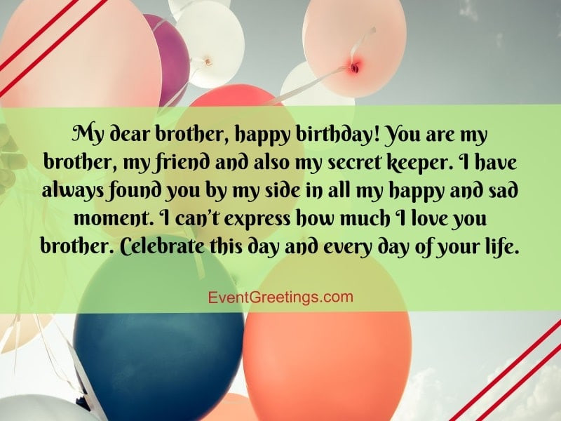 Birthday Quotes For Brother From Sister
 30 Best Birthday Message For Brother From Sister To Strong