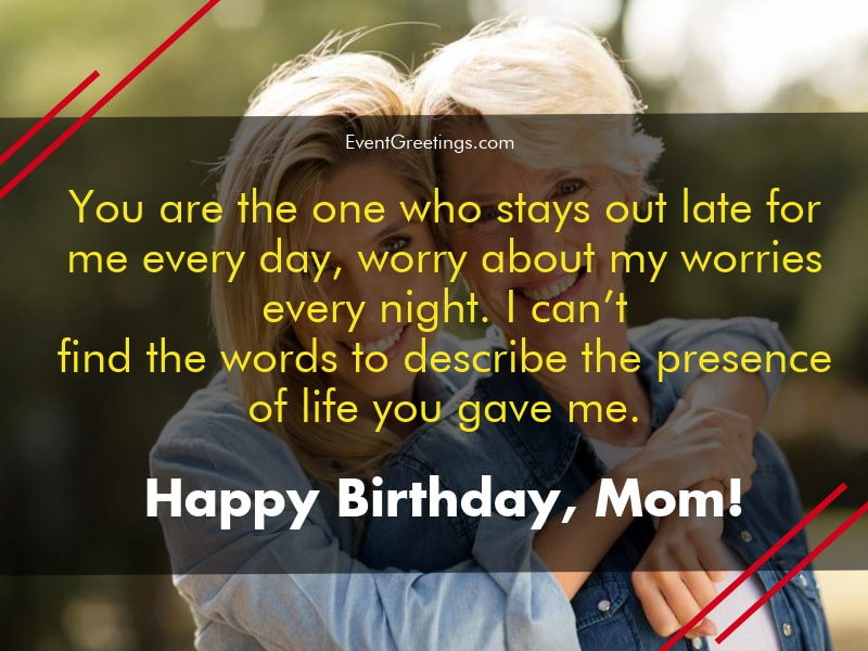 Birthday Quotes For Daughters From Mom
 65 Lovely Birthday Wishes for Mom from Daughter