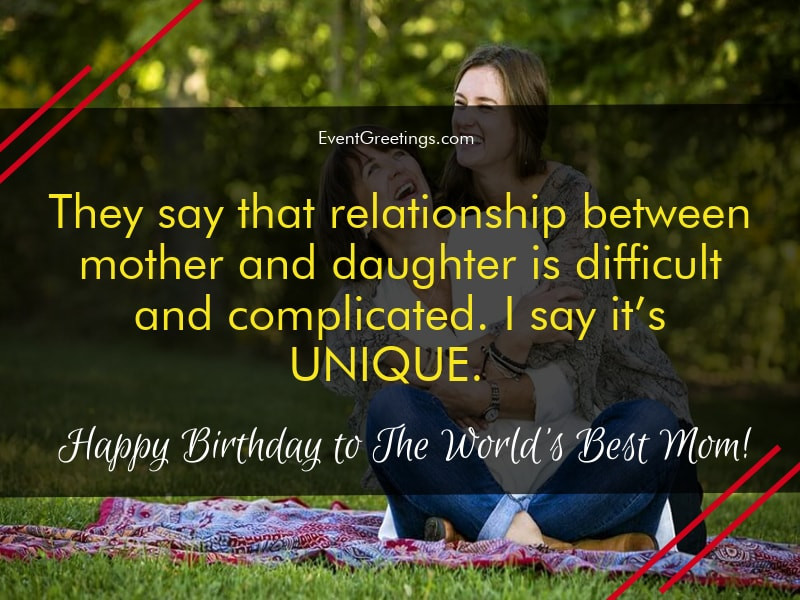 Birthday Quotes For Daughters From Mom
 65 Lovely Birthday Wishes for Mom from Daughter