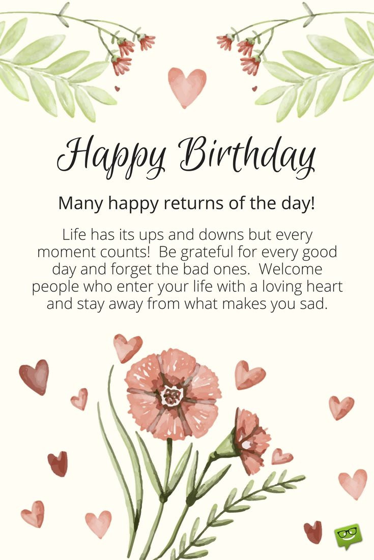 Birthday Quotes For Friends Inspirational
 Inspirational Birthday Wishes