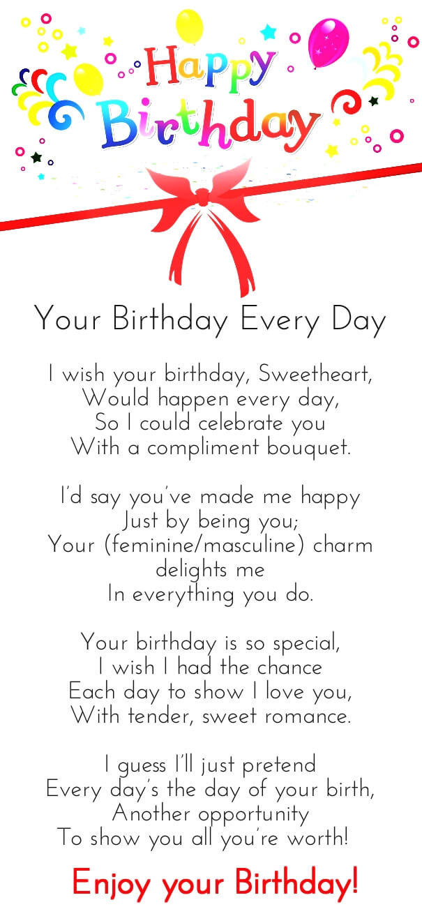 Birthday Quotes For Her
 12 Happy Birthday Love Poems for Her & Him with