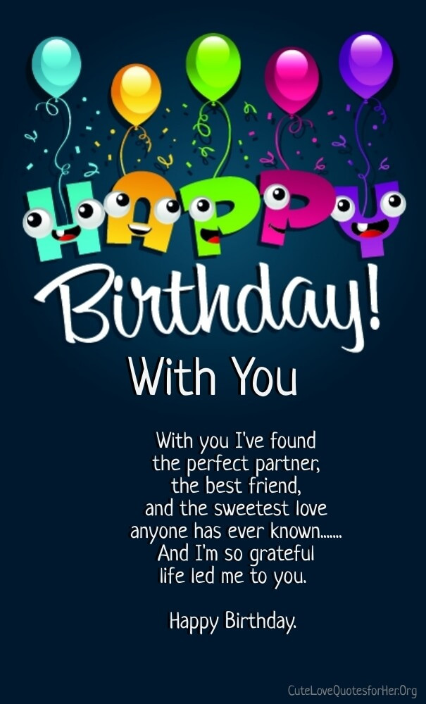 Birthday Quotes For Her
 12 Happy Birthday Love Poems for Her & Him with