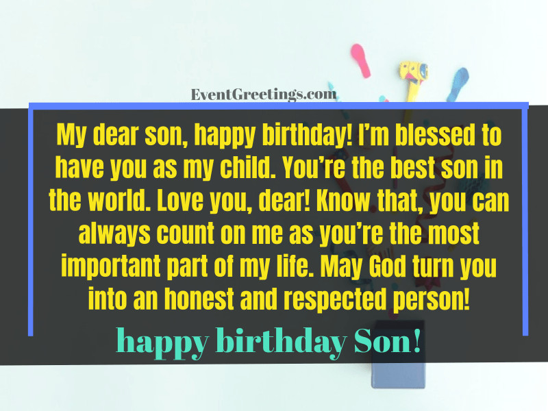 Birthday Quotes For Son
 30 Best Happy Birthday Son From Mom Quotes With