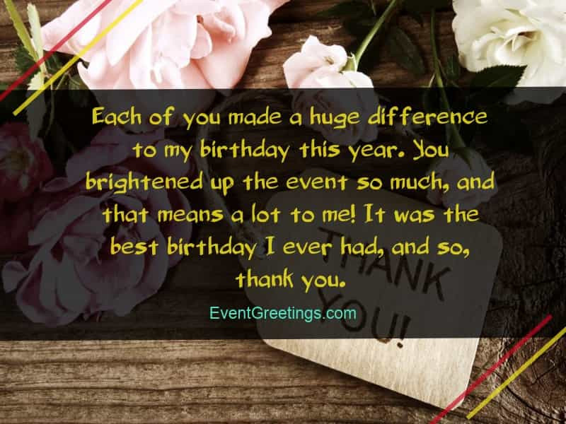 Birthday Thank You Quotes
 50 Best Thank You Messages for Birthday Wishes Quotes