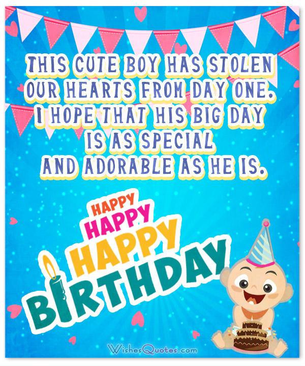 Birthday Wishes For A Boy
 Wonderful Birthday Wishes for a Baby Boy By WishesQuotes