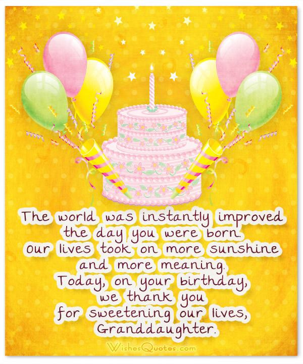 Birthday Wishes For A Granddaughter
 Sweet Birthday Wishes for Granddaughter By WishesQuotes