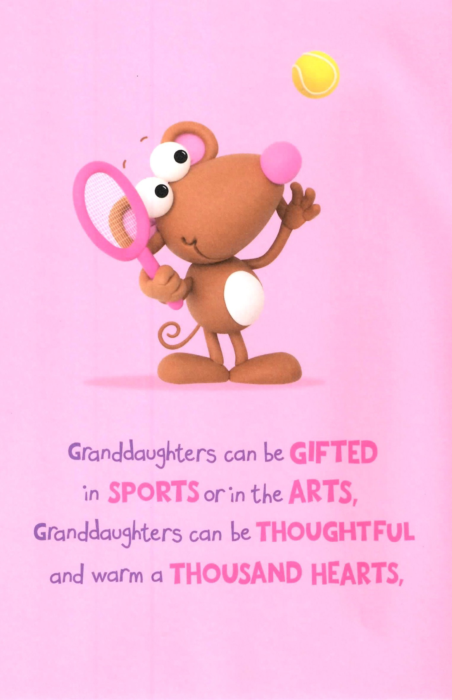 Birthday Wishes For A Granddaughter
 Cute Wonderful Granddaughter Birthday Greeting Card