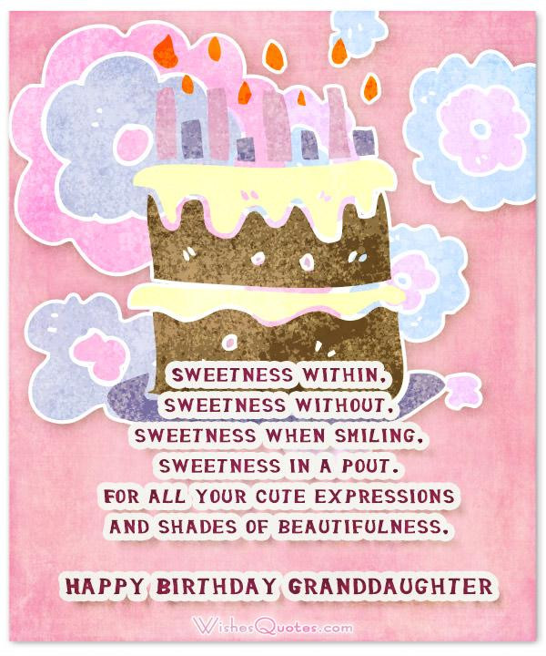 Birthday Wishes For A Granddaughter
 Sweet Birthday Wishes for Granddaughter By WishesQuotes