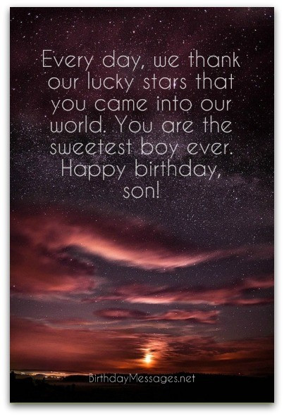 Birthday Wishes For A Son
 Son Birthday Wishes Unique Birthday Messages for Sons