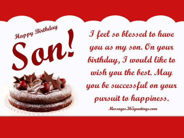 Birthday Wishes For A Son
 Birthday Wishes for Son 365greetings