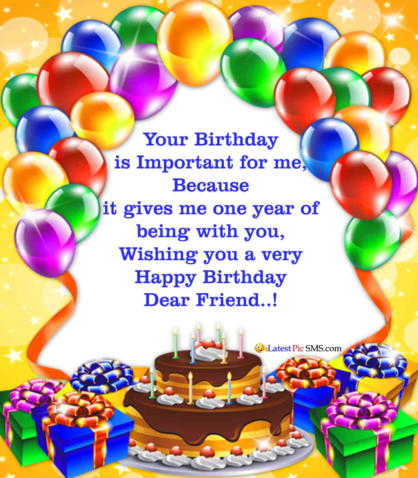 Birthday Wishes For Best Friends
 Happy Birthday Wishes for Best Friend