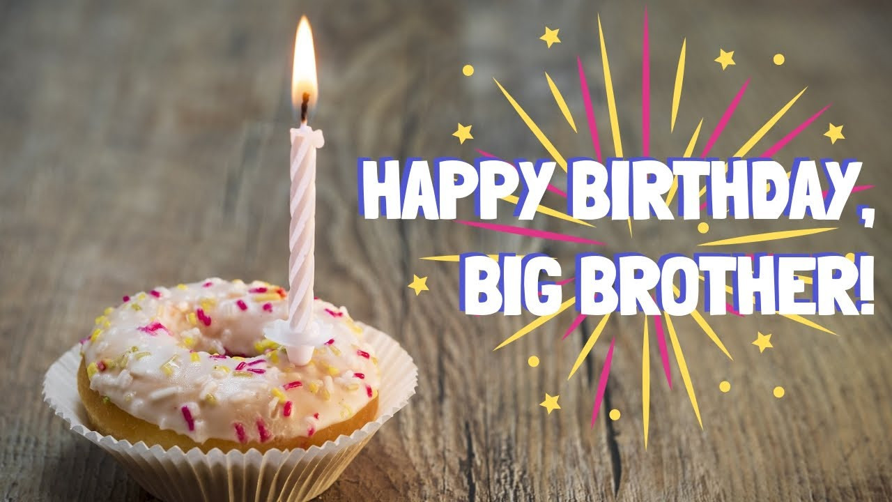 Birthday Wishes For Big Brother
 Birthday Wishes for Big Brother Birthday Message For