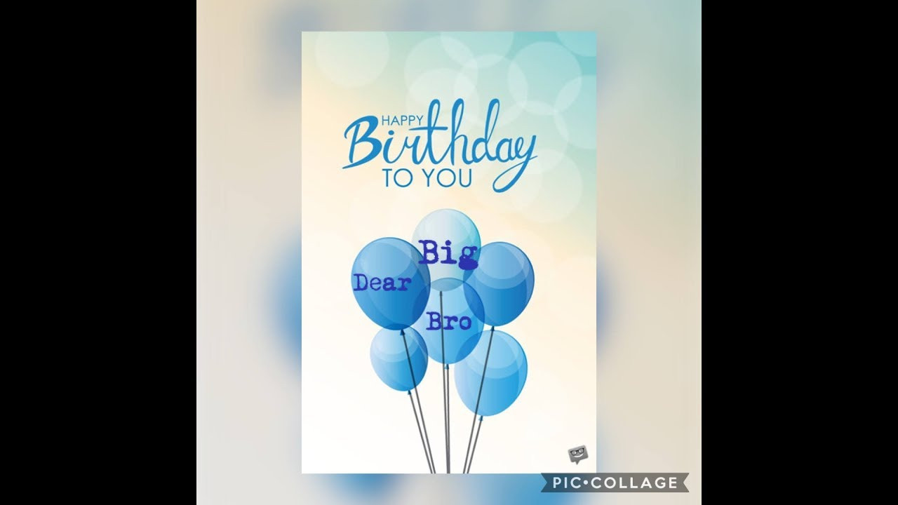 Birthday Wishes For Big Brother
 Happy Birthday Big Brother 👫 ️ ⭕️ ⭕️