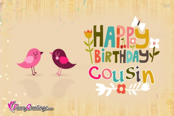 Birthday Wishes For Cousin Female
 Happy Birthday Girl Cousin FancyGreetings