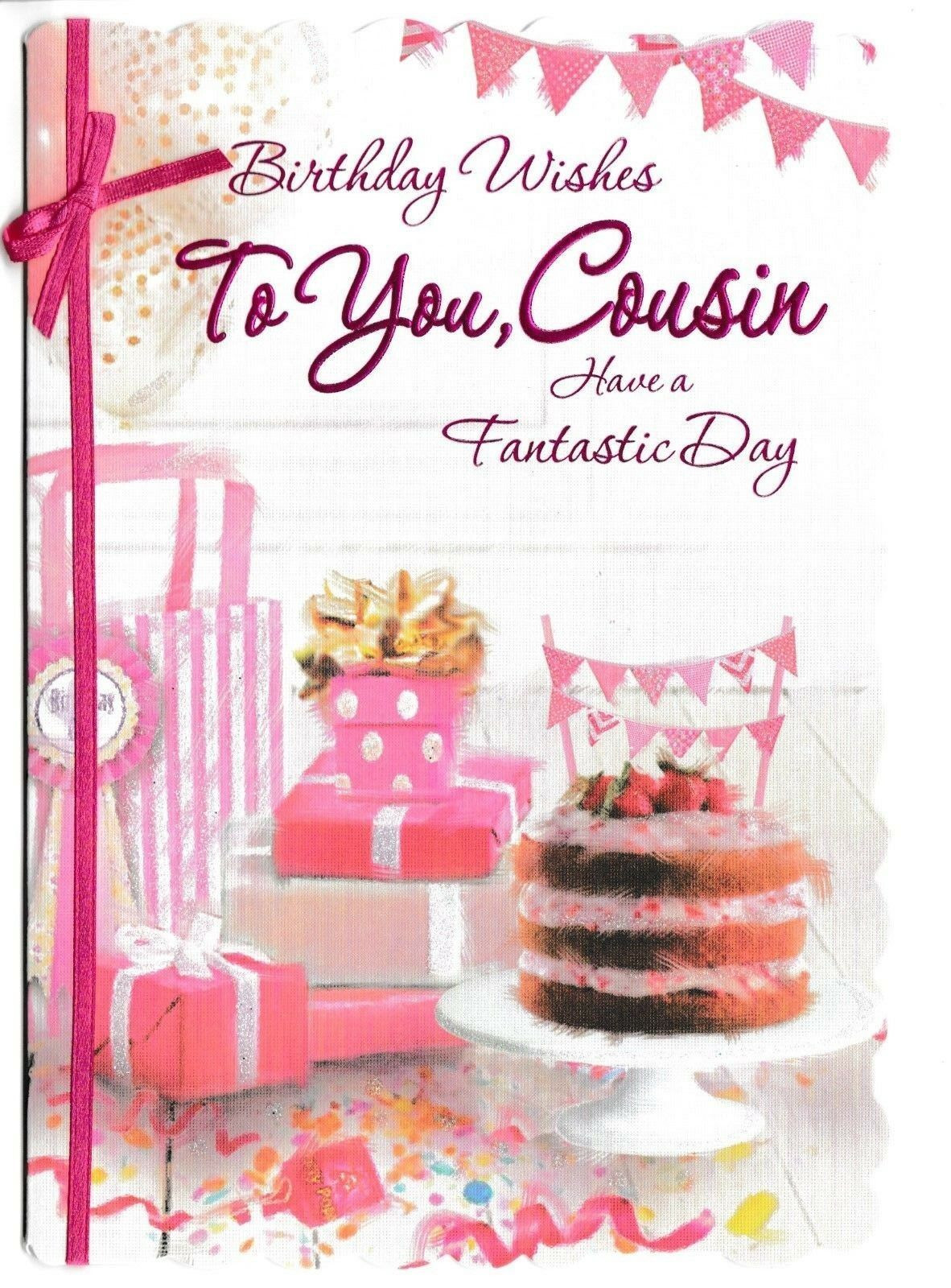 Birthday Wishes For Cousin Female
 female cousin traditional birthday card 10 x cards to