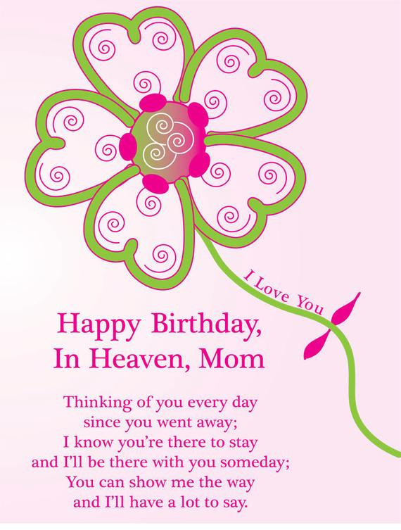 Birthday Wishes For Deceased
 Items similar to Happy Birthday Card To A Deceased Mom in