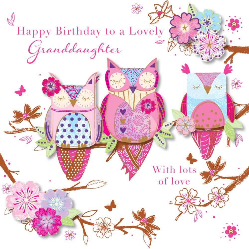 Birthday Wishes For Granddaughters
 Lovely Granddaughter Happy Birthday Greeting Card