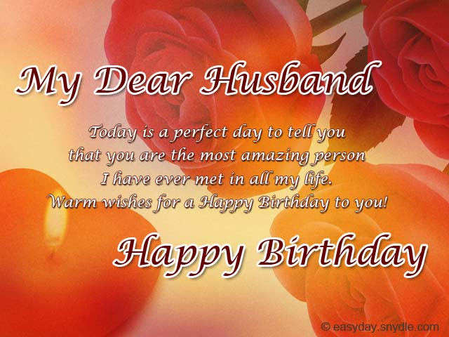 Birthday Wishes For Hubby
 Birthday Messages for Your Husband Easyday