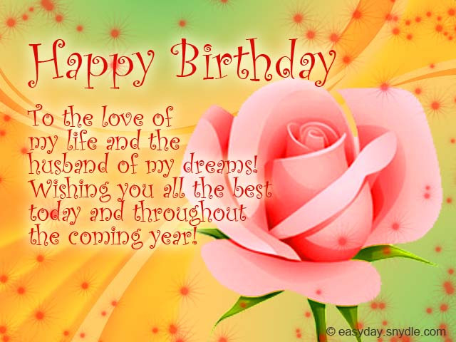 Birthday Wishes For Hubby
 Birthday Messages for Your Husband – Easyday