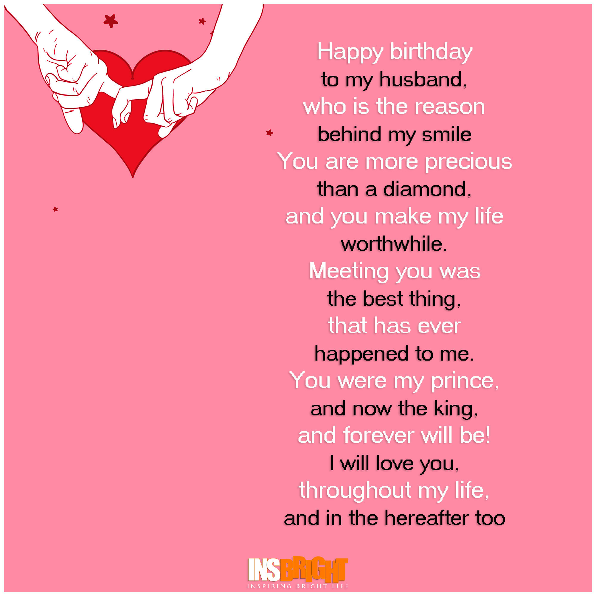 Birthday Wishes For Hubby
 Romantic Happy Birthday Poems For Husband From Wife